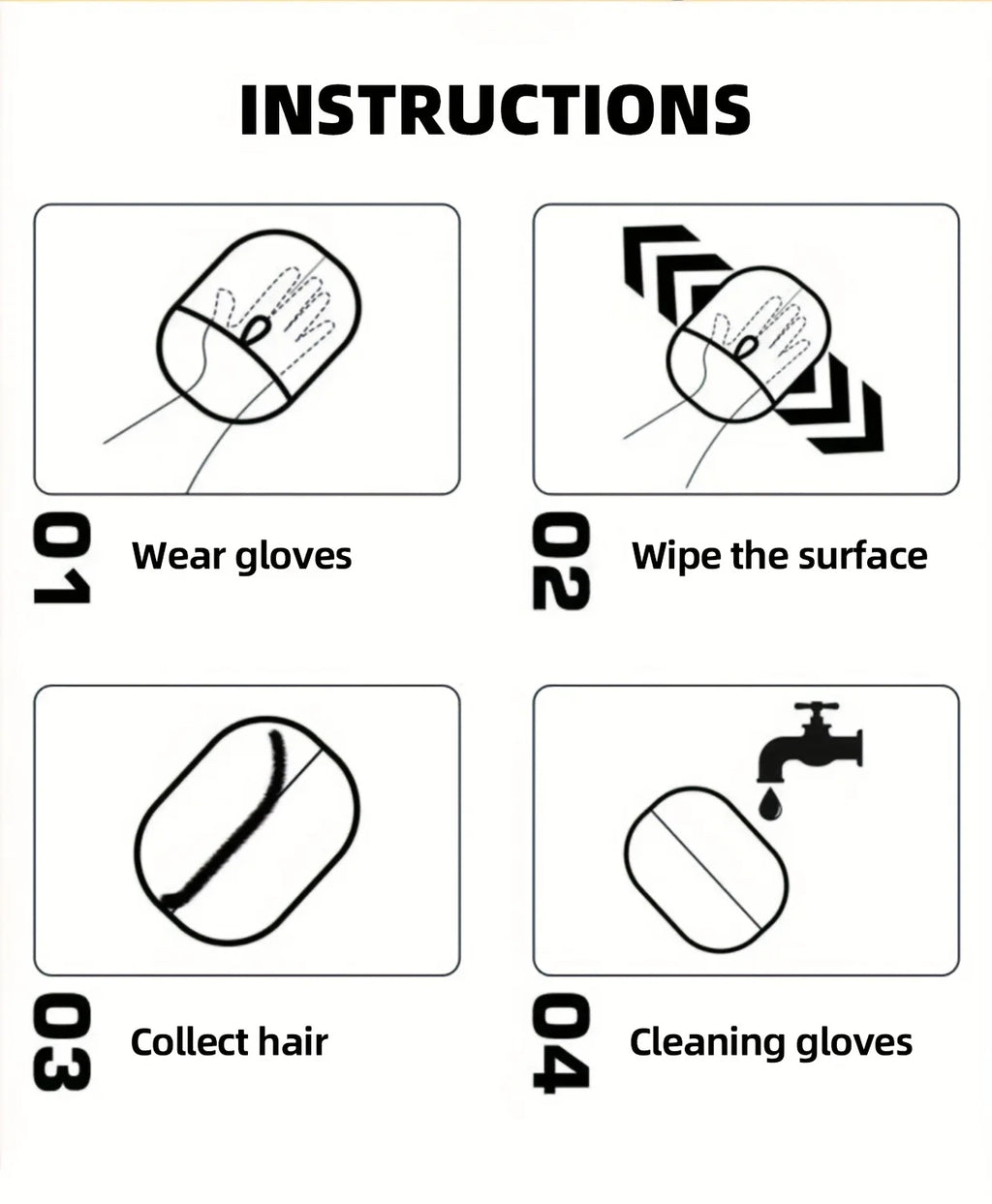 Pet Hair Removal Gloves